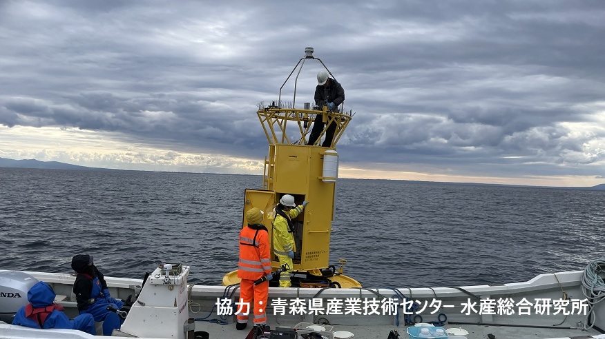 CTD採水の光景写真