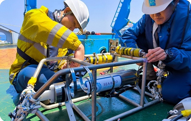 試料採取と前処理写真