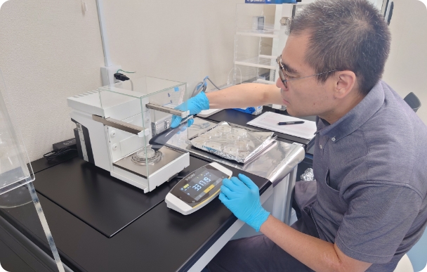 環境モニタリング写真