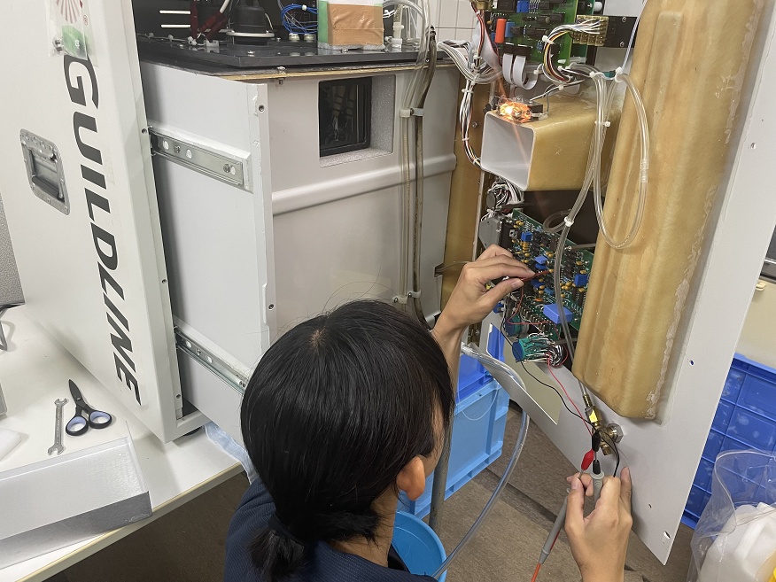 CTD採水の光景写真