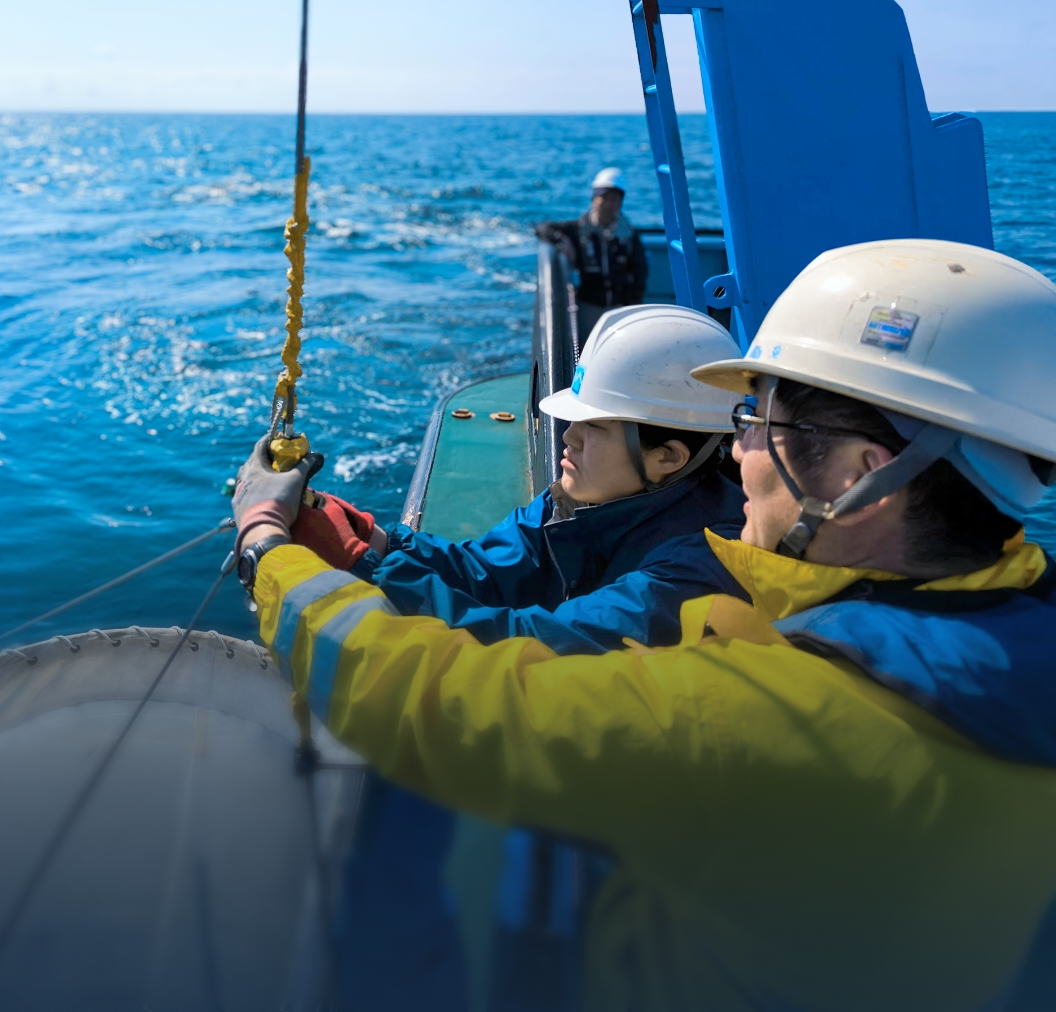海洋調査・観測背景写真