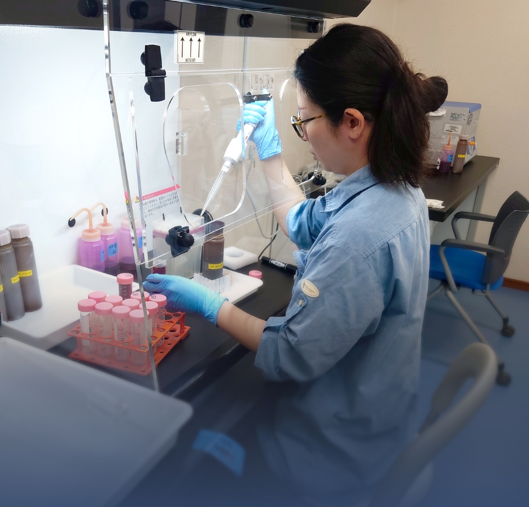 試料分析背景写真