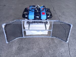 養殖生け簀での水中ドローンを用いたへい死魚の回収